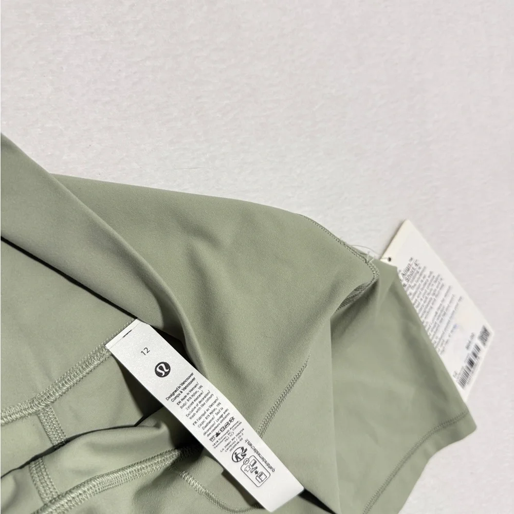 Lululemon Athletica Green Align Biker Shorts Size 12